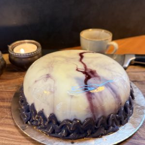 Yoghurt Blauwe bes ijstaart Glutenvrij!